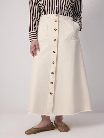 Touche Prive Rok in Beige