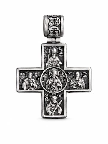 Brelocuri 'GUARDIAN SAINTS' de la REYTEL pe argintiu: față