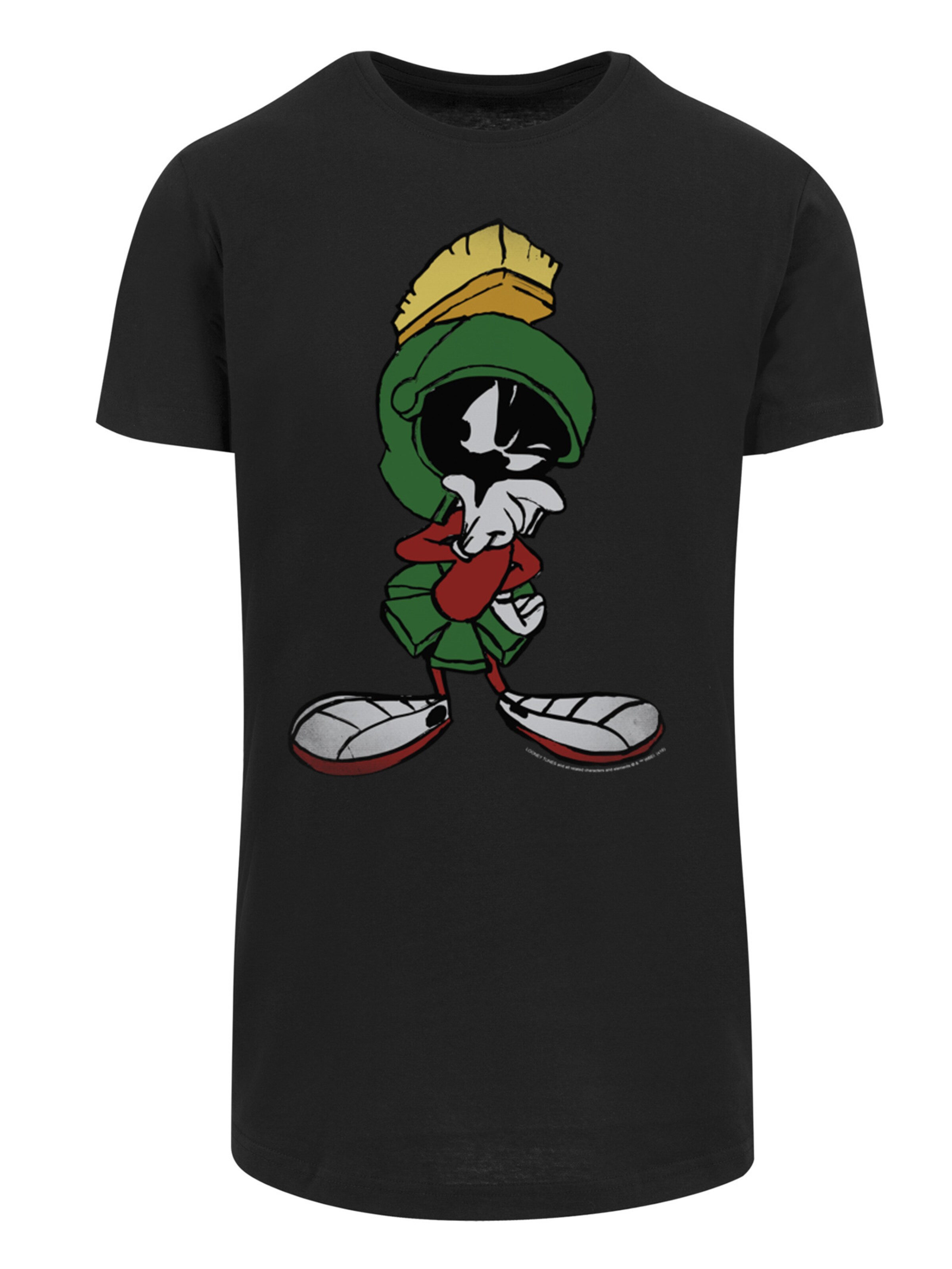 T-Shirt 'Marvin The Martian Pose' F4NT4STIC en noir : devant