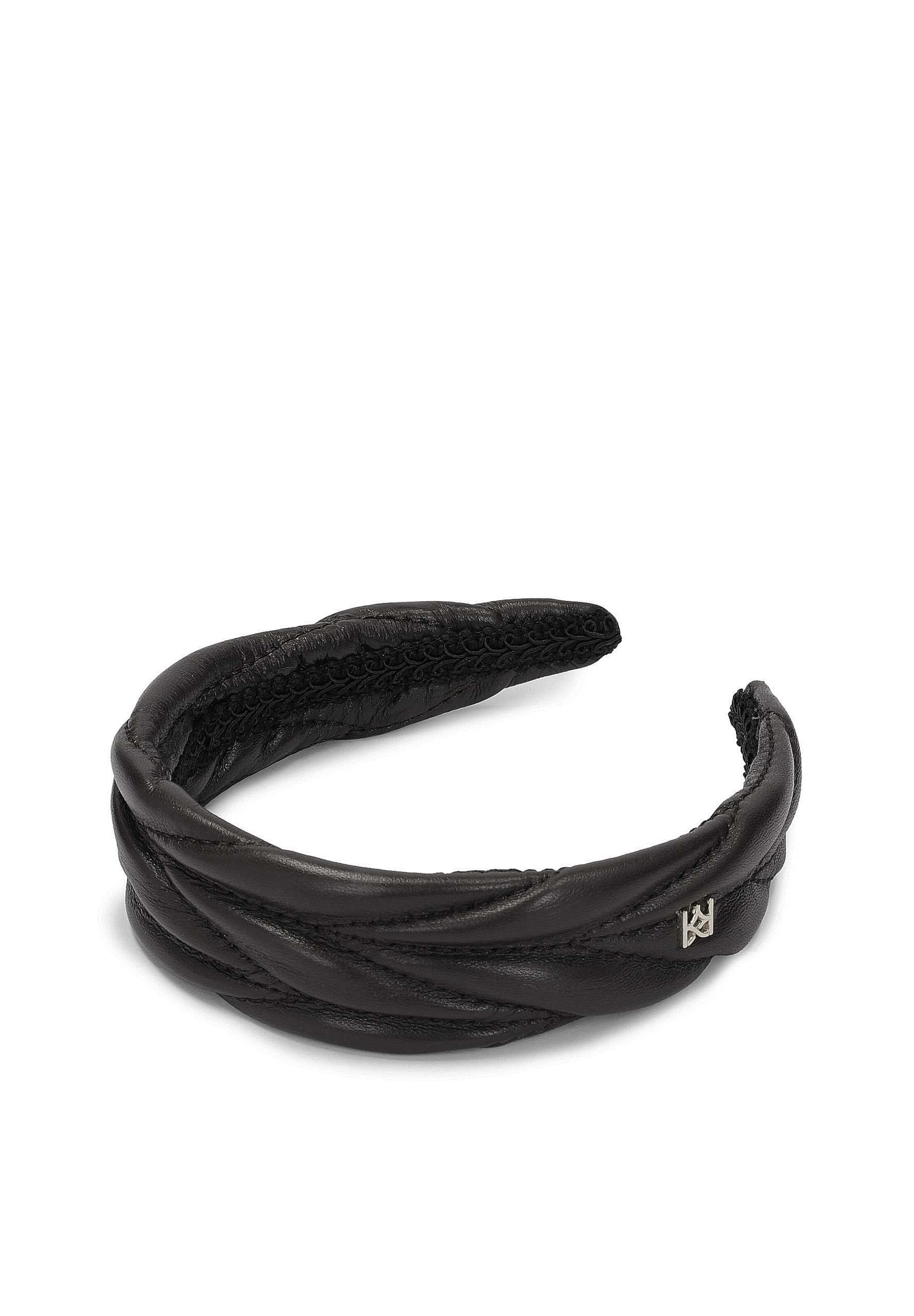 Ornamento per i capelli di Kazar in nero: frontale