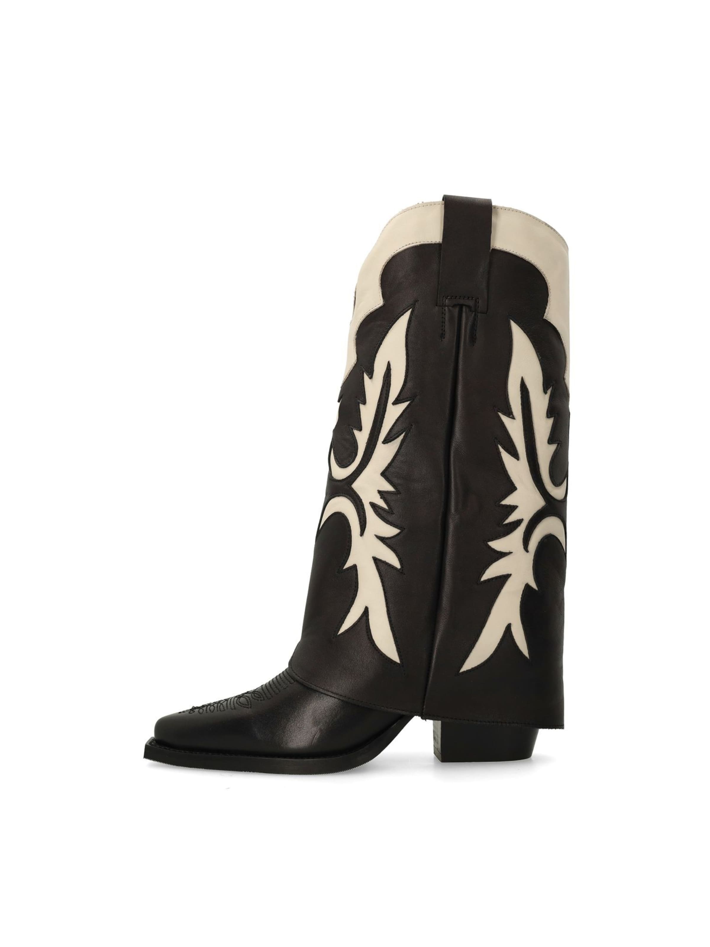 Bottes de cowboy SACHA en noir