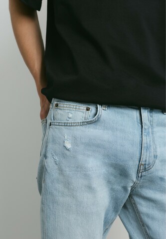 Pull&Bear Slimfit Jeansy w kolorze niebieski
