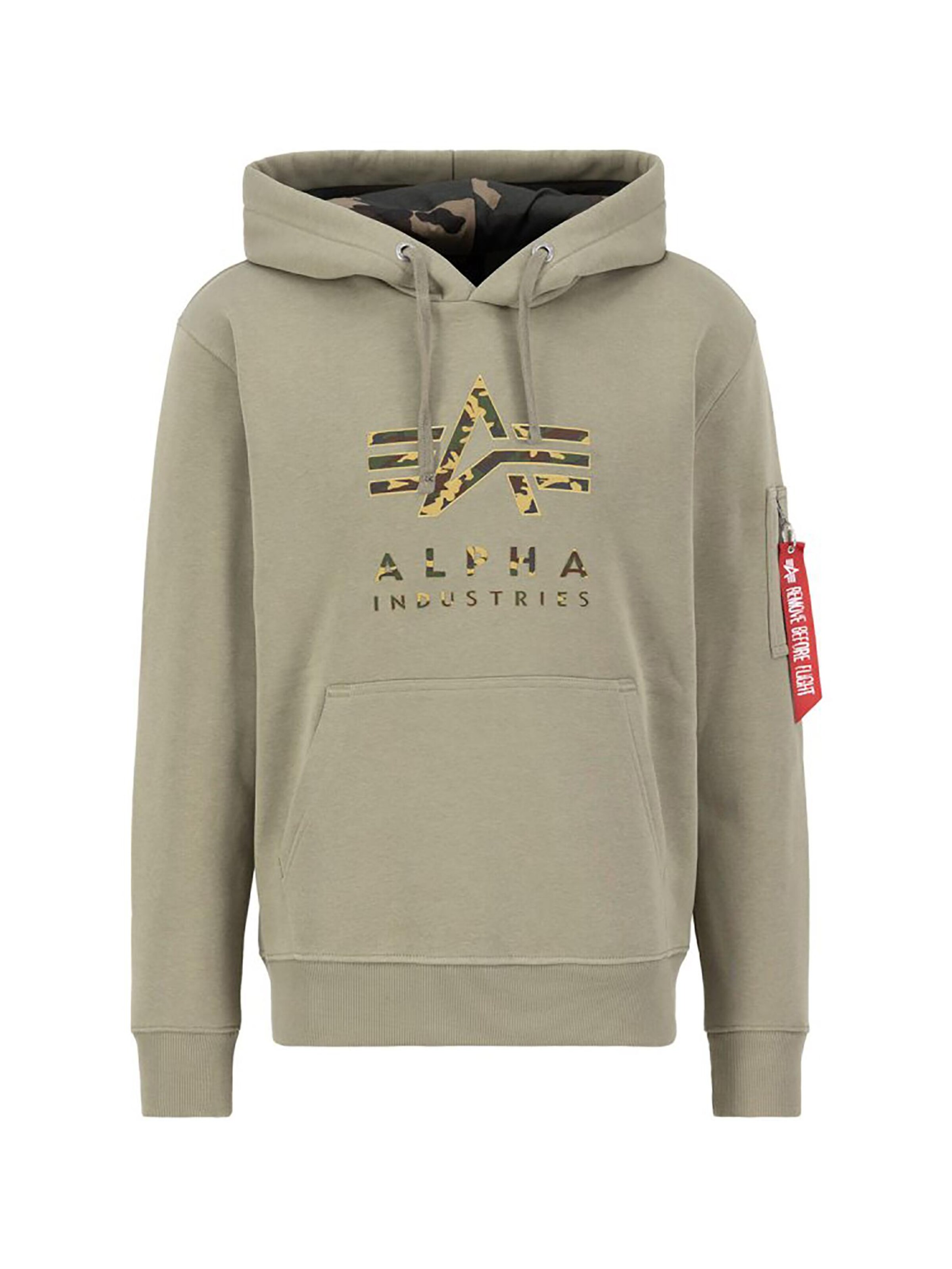 ALPHA INDUSTRIES Sweatshirt 'Camo TPU'‌‌‌‌‌‌‌‌ in Grün: Vorderseite