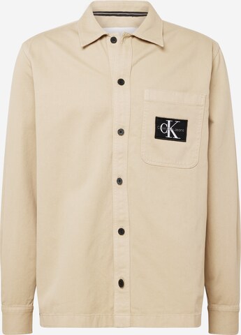 Veste mi-saison Calvin Klein Jeans en beige : devant