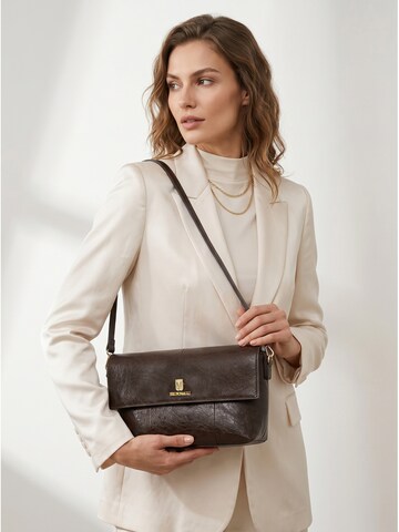 Borsa a spalla 'Borsa a Spalla Donna Bruno Magli Alba Mini Baguette Eco-Pelle' di Bruno Magli in marrone