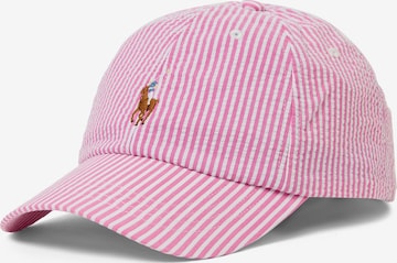Casquette Polo Ralph Lauren en rose : devant