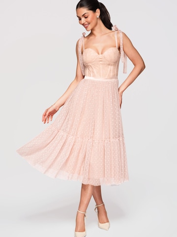 Ombre Dress in Pink: front