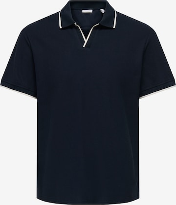 Only & Sons Shirt 'ONSAston' in Blauw: voorkant