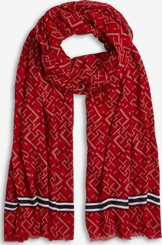 Fular de la TOMMY HILFIGER pe roșu: față