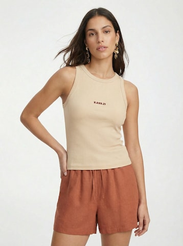 KAVAZI Топ в Бежевый: спереди