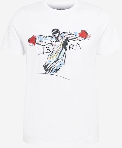 Tricou 'Libra' LOOKS by Wolfgang Joop pe opal / galben / roșu / negru / alb murdar, Vizualizare produs