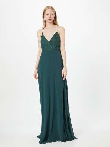 STAR NIGHT Evening Dress in Green: front