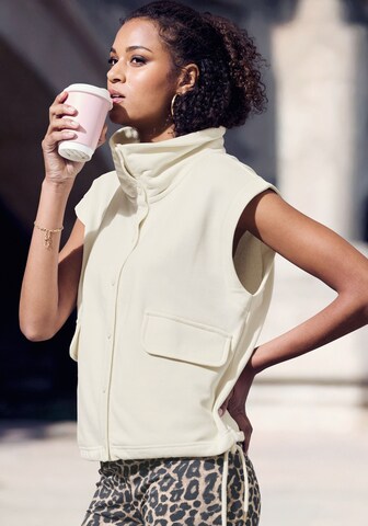 Gilet di BUFFALO in bianco: frontale