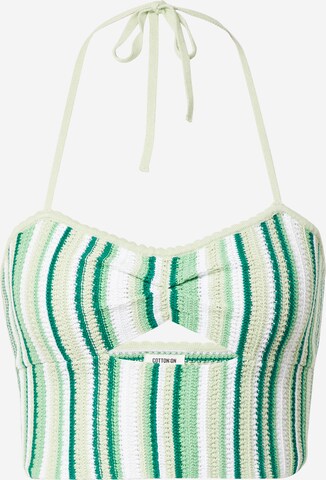 Cotton On Knitted Top in Green: front