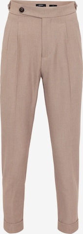 regular Pantaloni con pieghe di Antioch in beige: frontale
