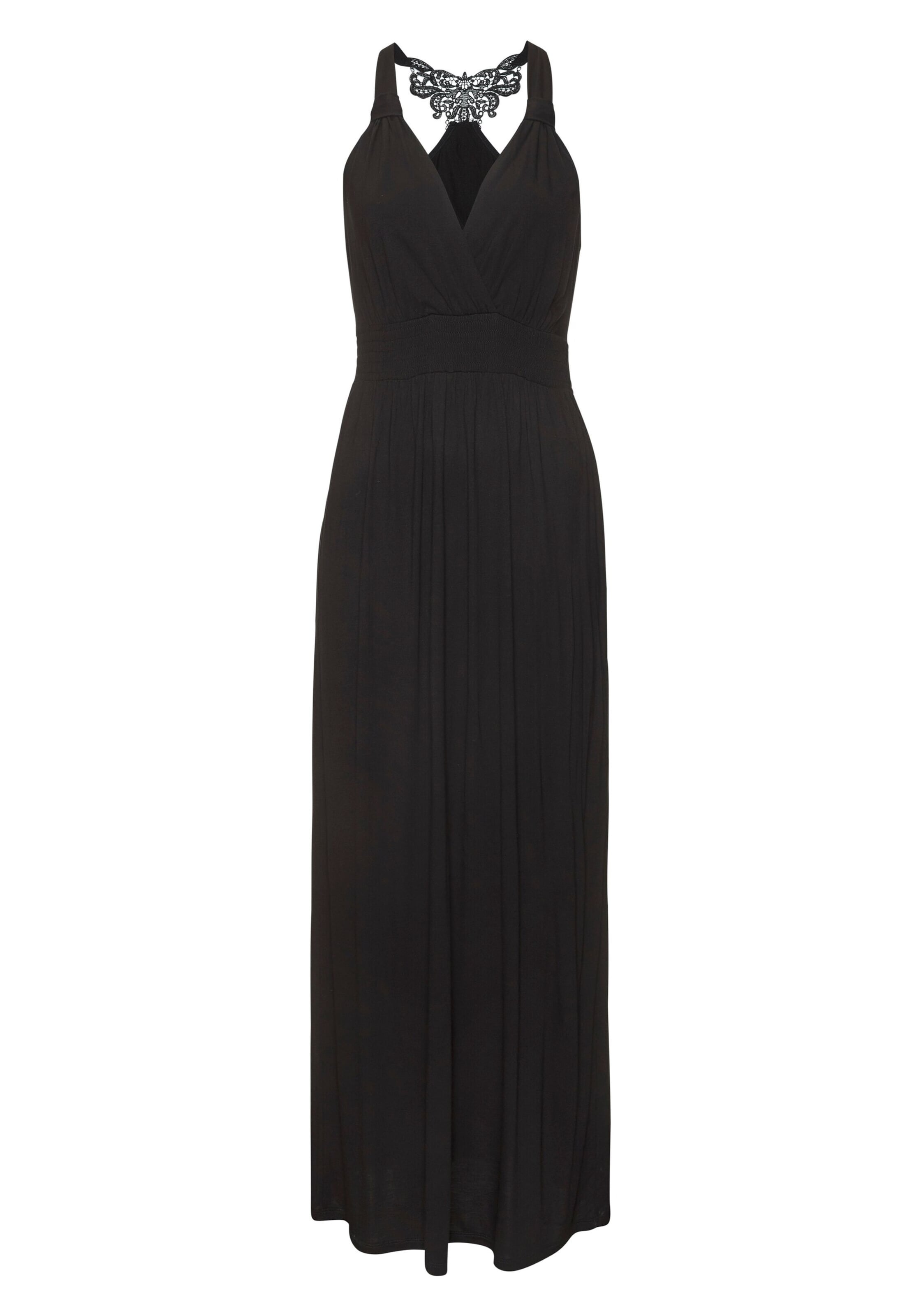 LASCANA Abendkleid in Schwarz: Vorderseite