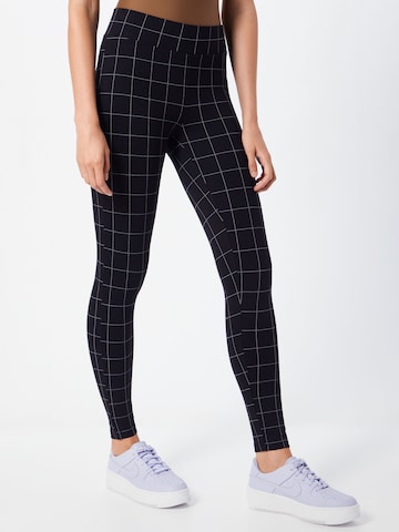Urban Classics Skinny Leggings - fekete: elől