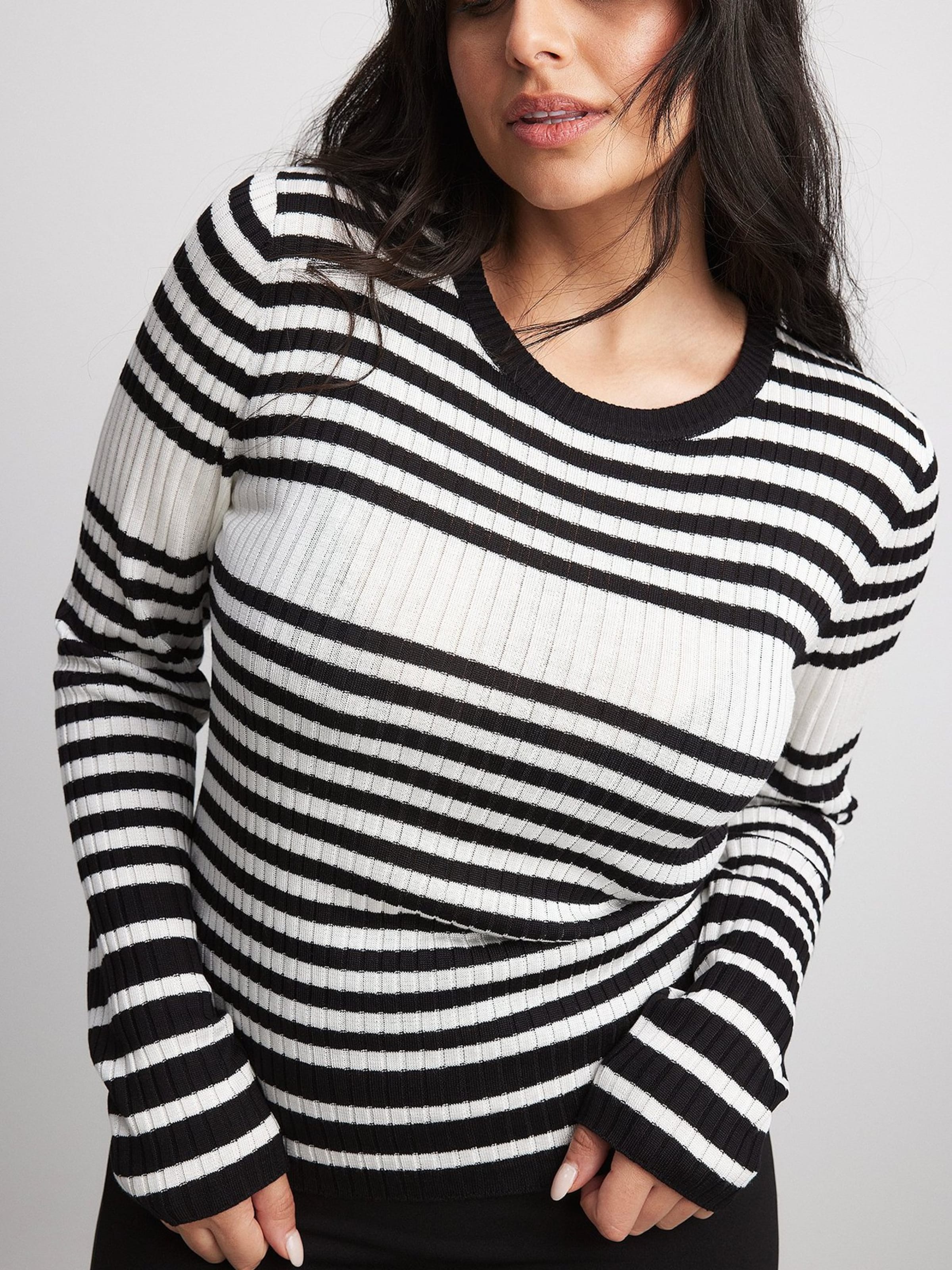 Gestreifter Pullover Rosa Nakd Strickpullover Strickpullover Mit