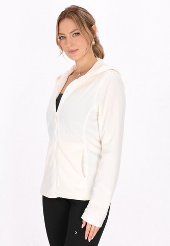faina Athlsr Fleece jas in Beige: voorkant