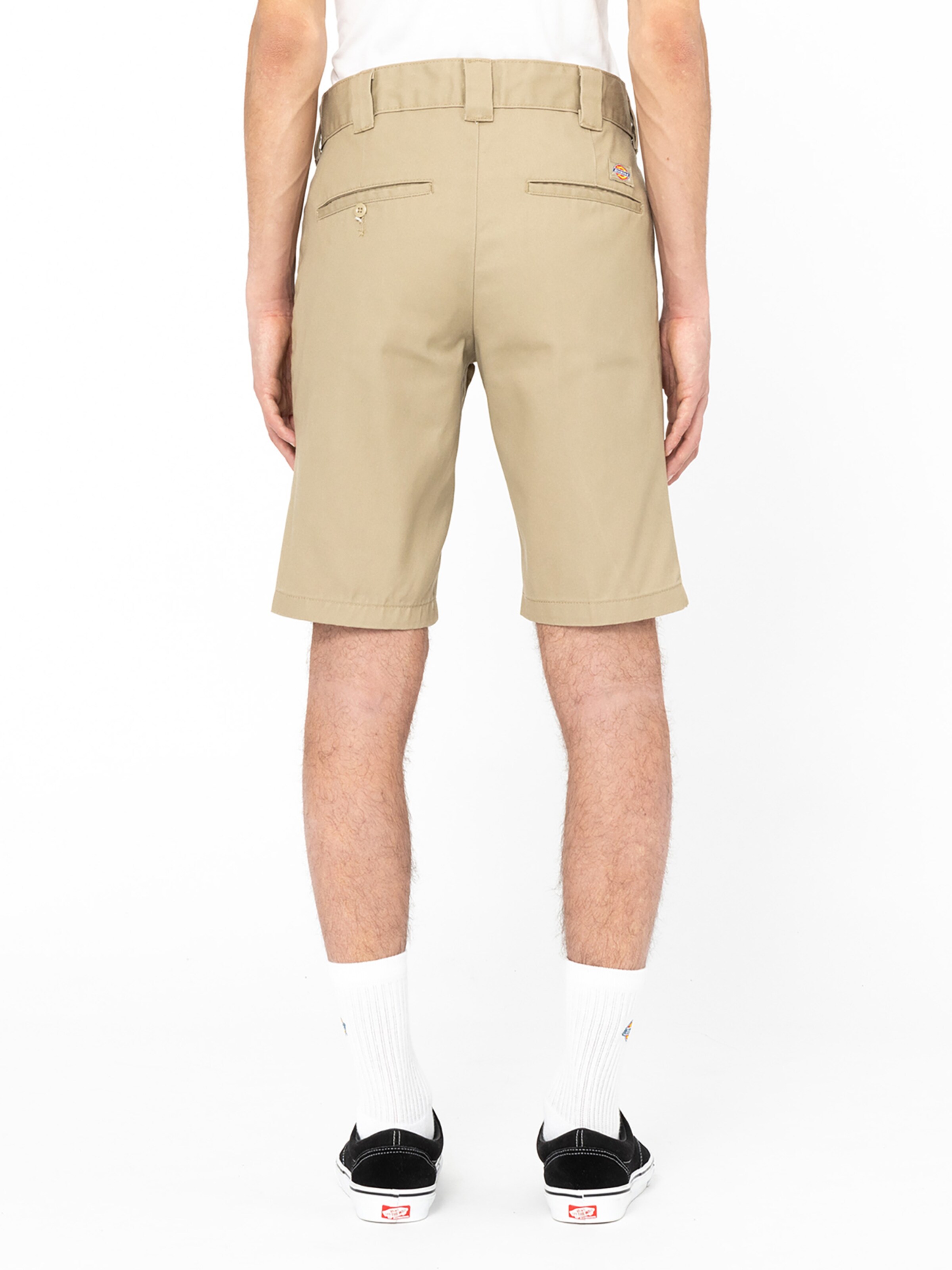 DICKIES Regularen Hlače na rob | bež barva