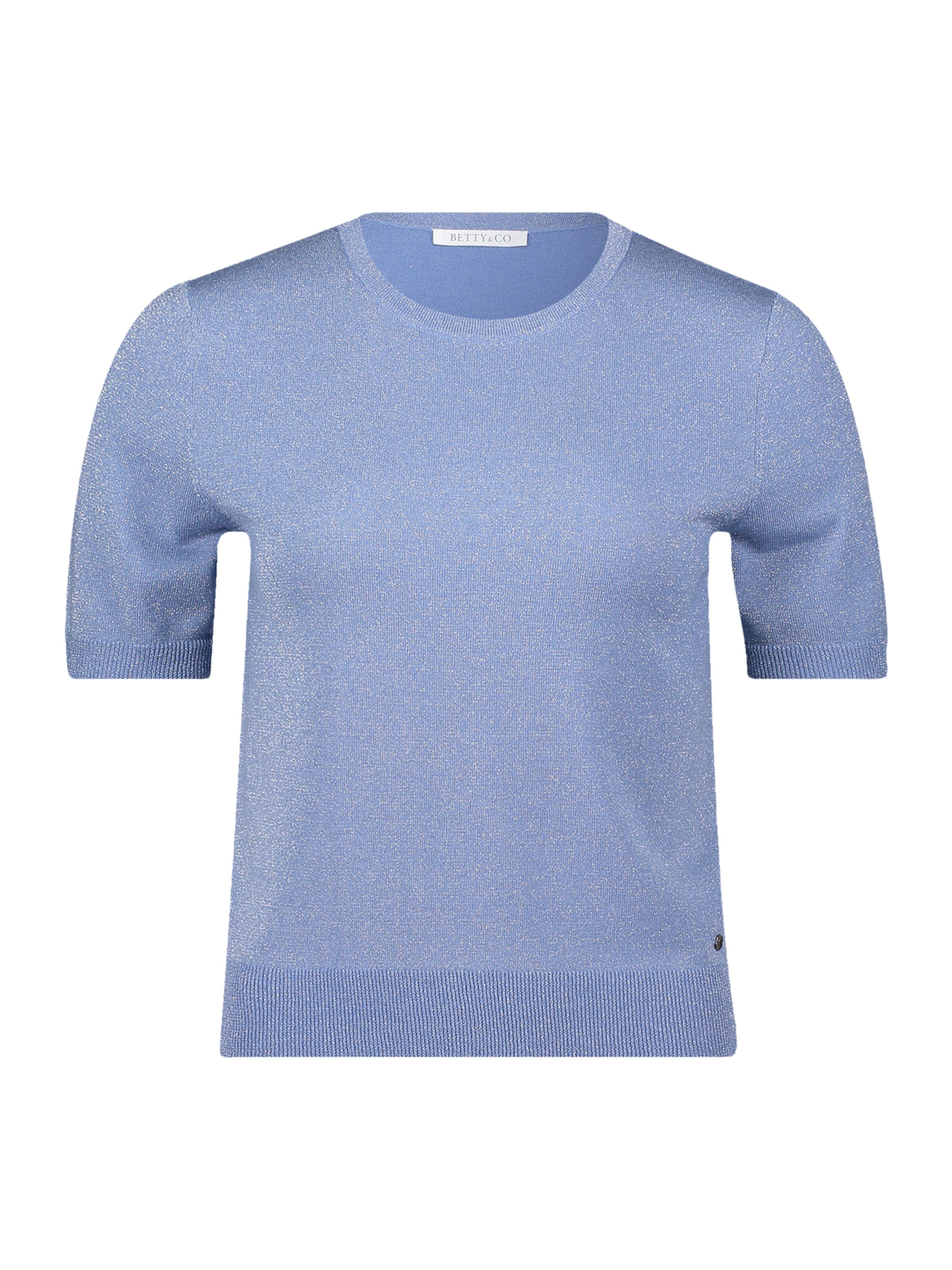 Betty & Co Feinstrickpullover mit Lurexfaden in Blau: Vorderseite