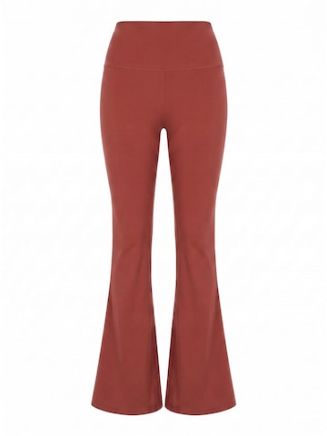 MyLibi Flared Leggings 'Leggings campana rojos – Flare Wine' i rød: forside