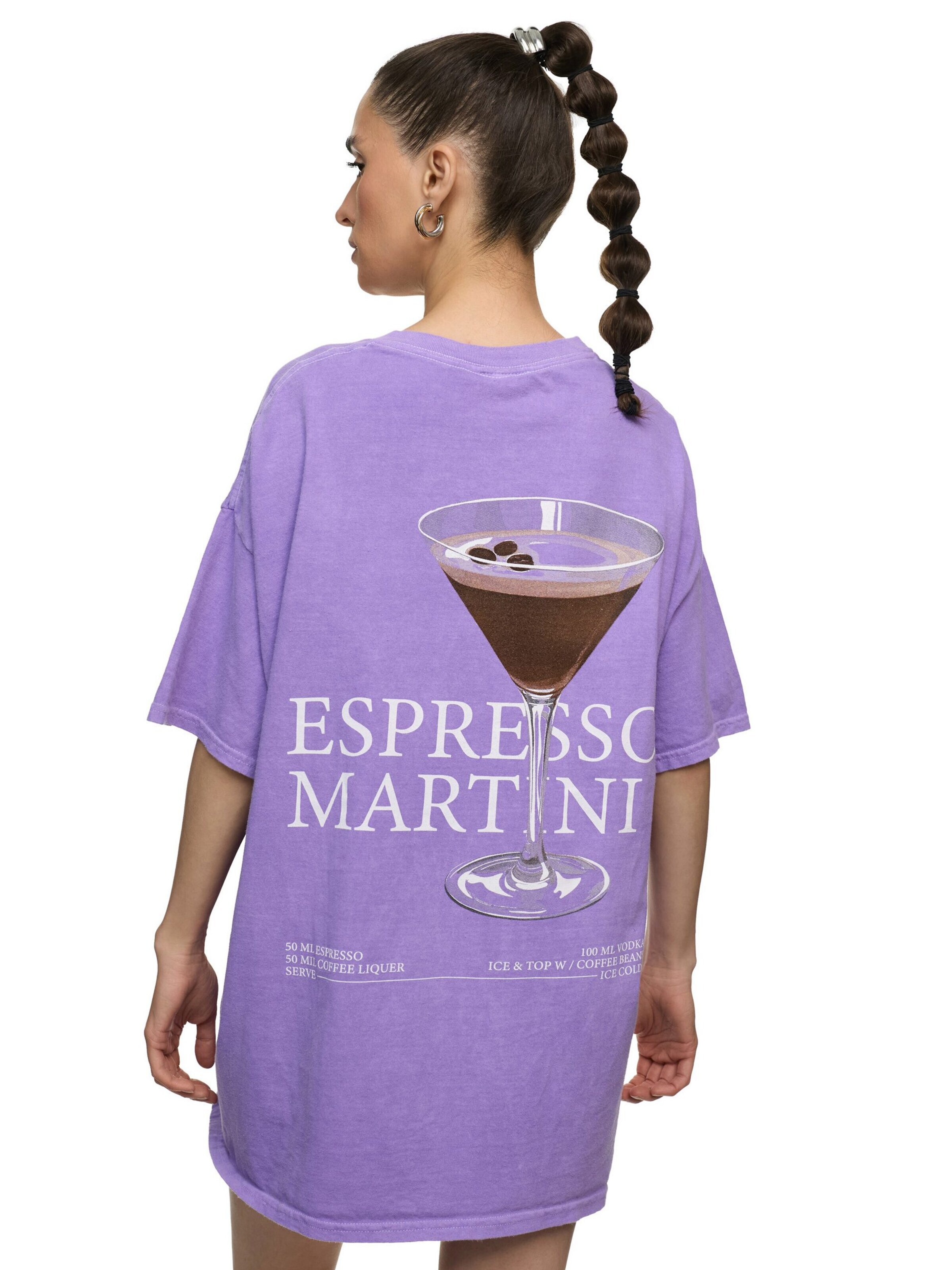 Worldclassca Oversizeshirt 'Espresso Martini'‌‌‌ in Lila