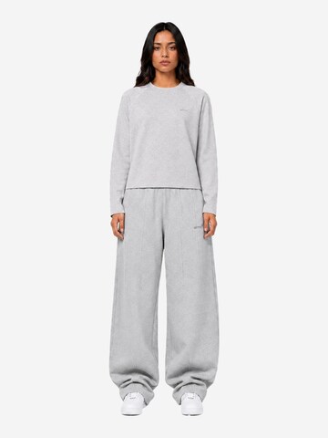 4thD Sweatshirt 'Longsleeve- Grey Melange' in Grijs