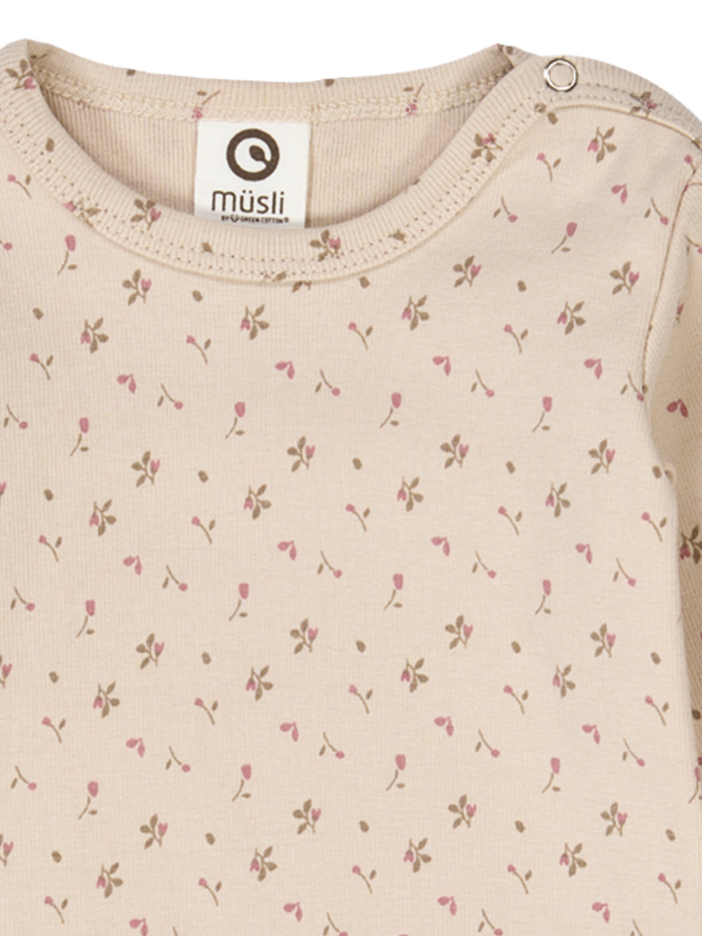 Barboteuse / body Müsli by GREEN COTTON en beige