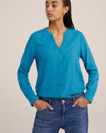 WE Fashion Bluse in Blau