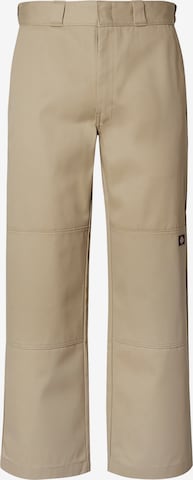 DICKIES Плиссированные брюки в Зеленый: спереди
