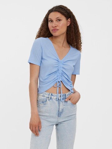 VERO MODA Shirt 'PLISA' in Blau: predná strana