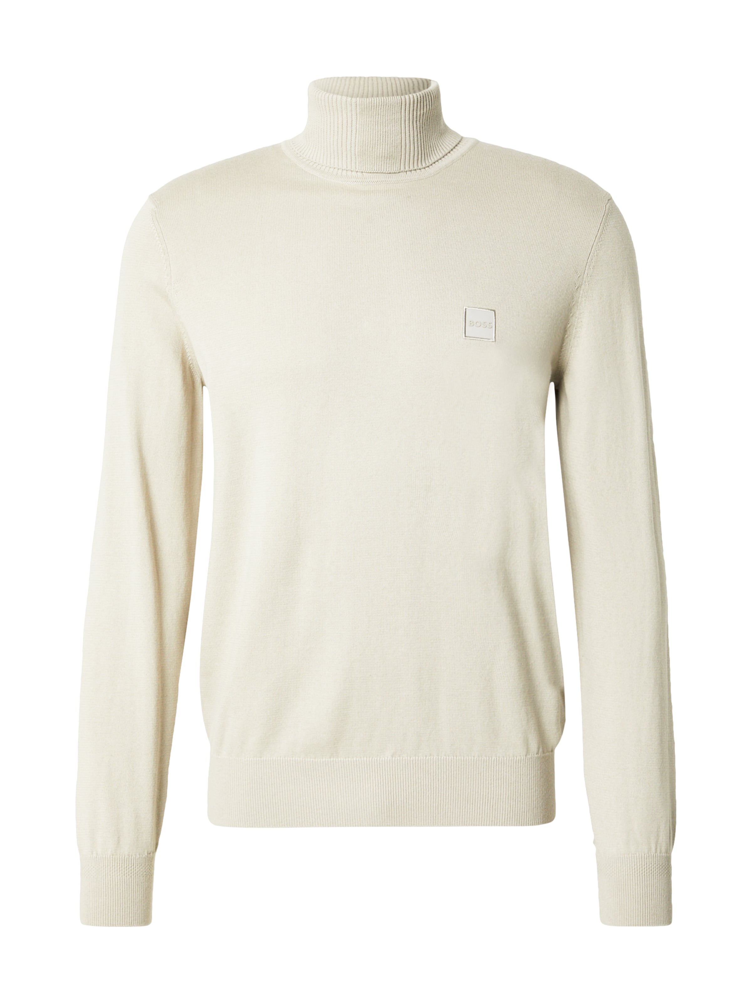 BOSS Свитер 'Akiro_S' в Бежевый: спереди