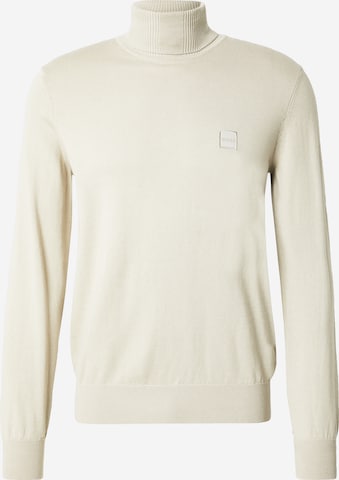 BOSS Trui 'Akiro_S' in Beige: voorkant