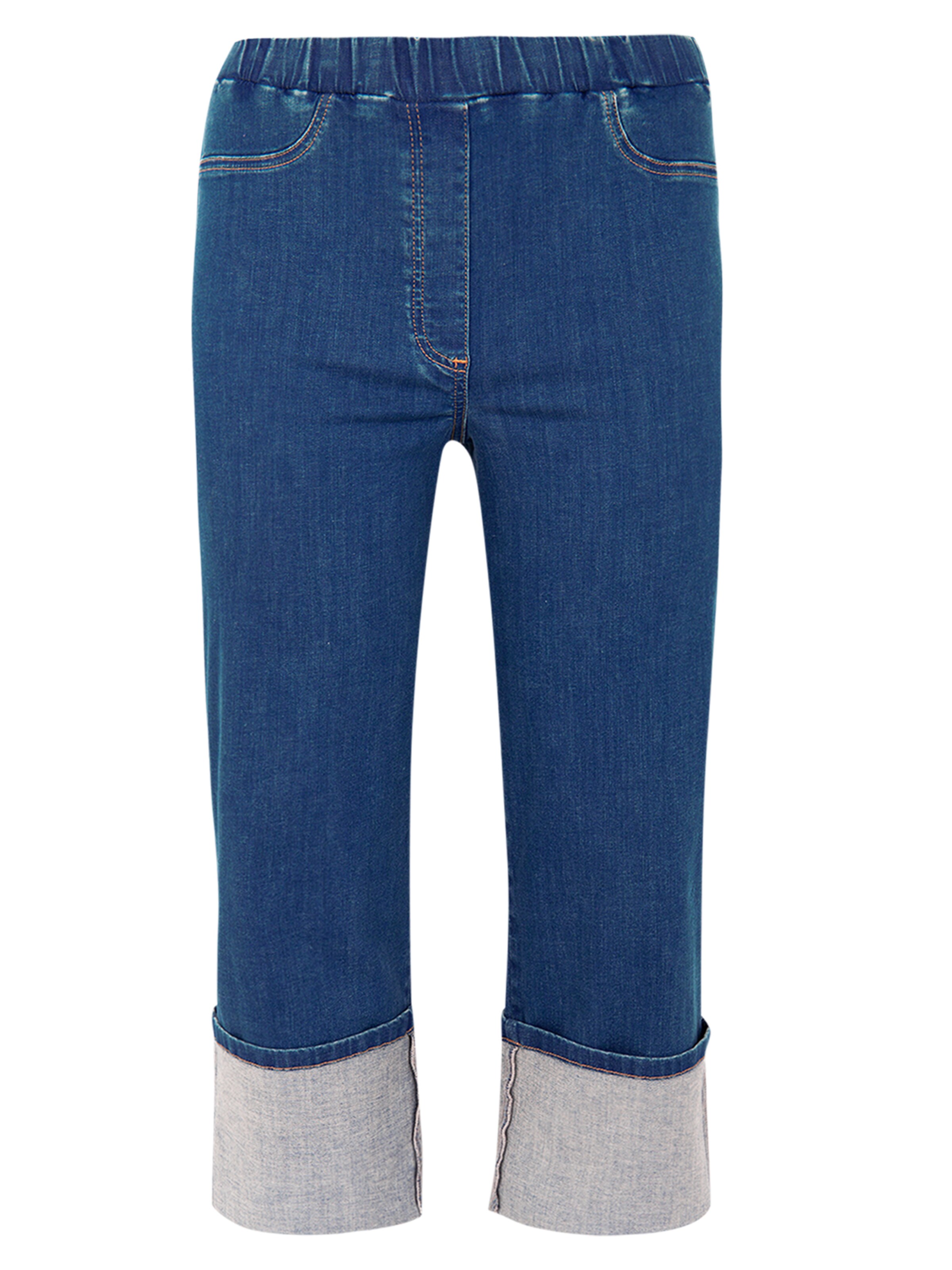 YOEK Loosefit Jeans in Blauw: voorkant