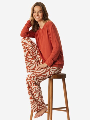 SCHIESSER Pajama ' Selected Premium ' in Red