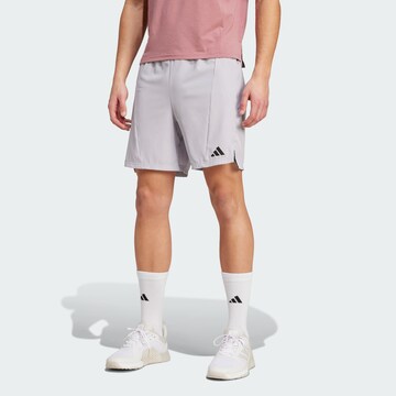 ADIDAS PERFORMANCE Regular Sportbroek 'Designed For Training' in Grijs: voorkant