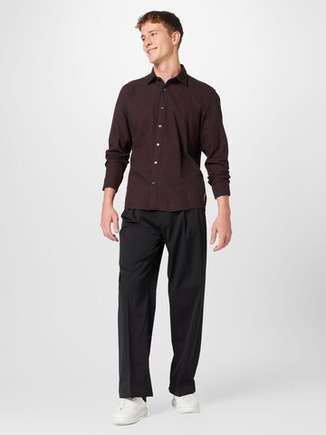 Marc O'Polo Regular fit Button Up Shirt in Brown