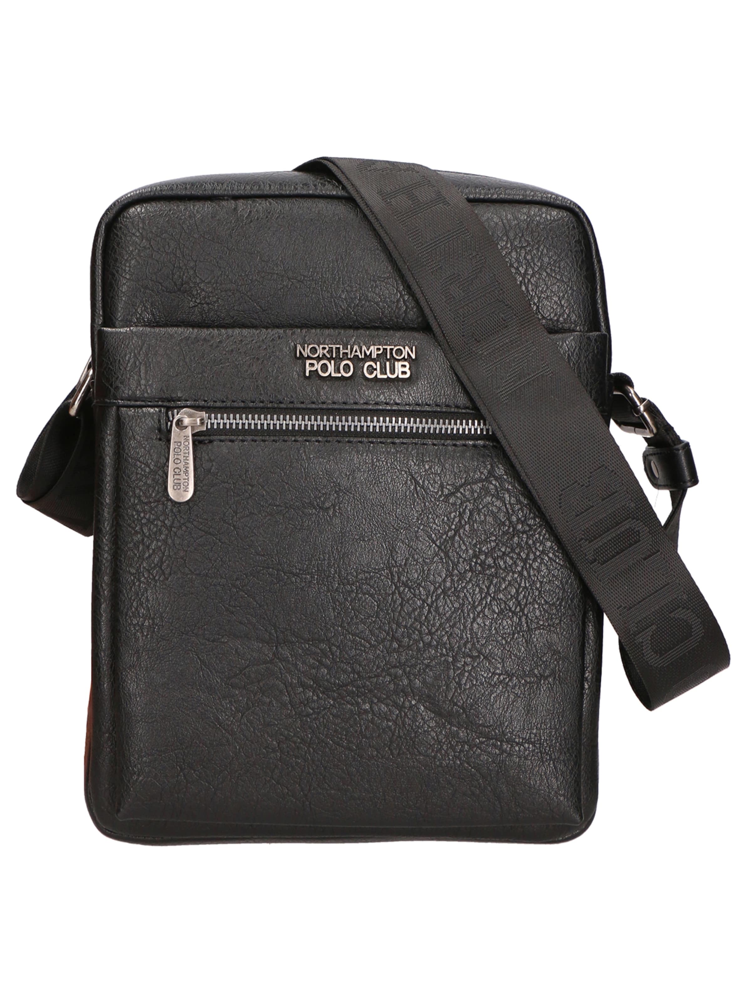Borsa a tracolla di Northampton Polo Club in nero: frontale
