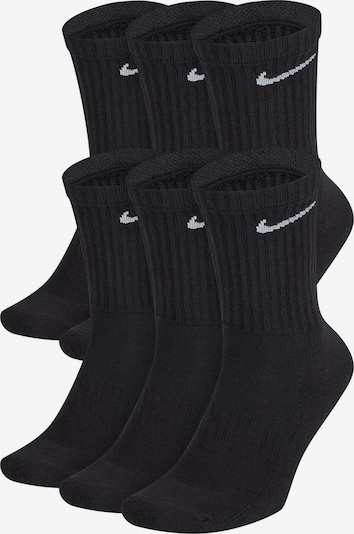 NIKE Chaussettes de sport 'Everyday Cushioned' en noir / blanc, Vue avec produit