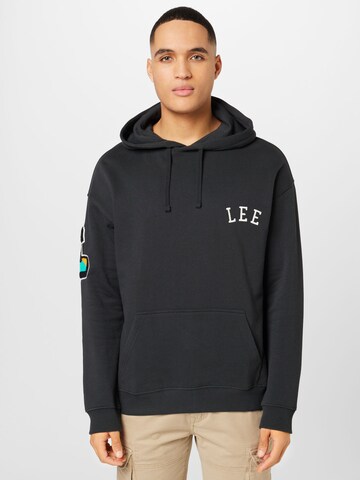 Lee Sweatshirt 'APPLIQUE' in Black: front