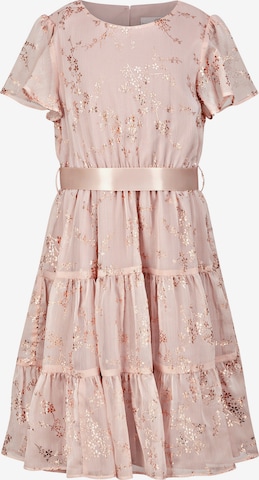 happy girls Dress in Pink: front