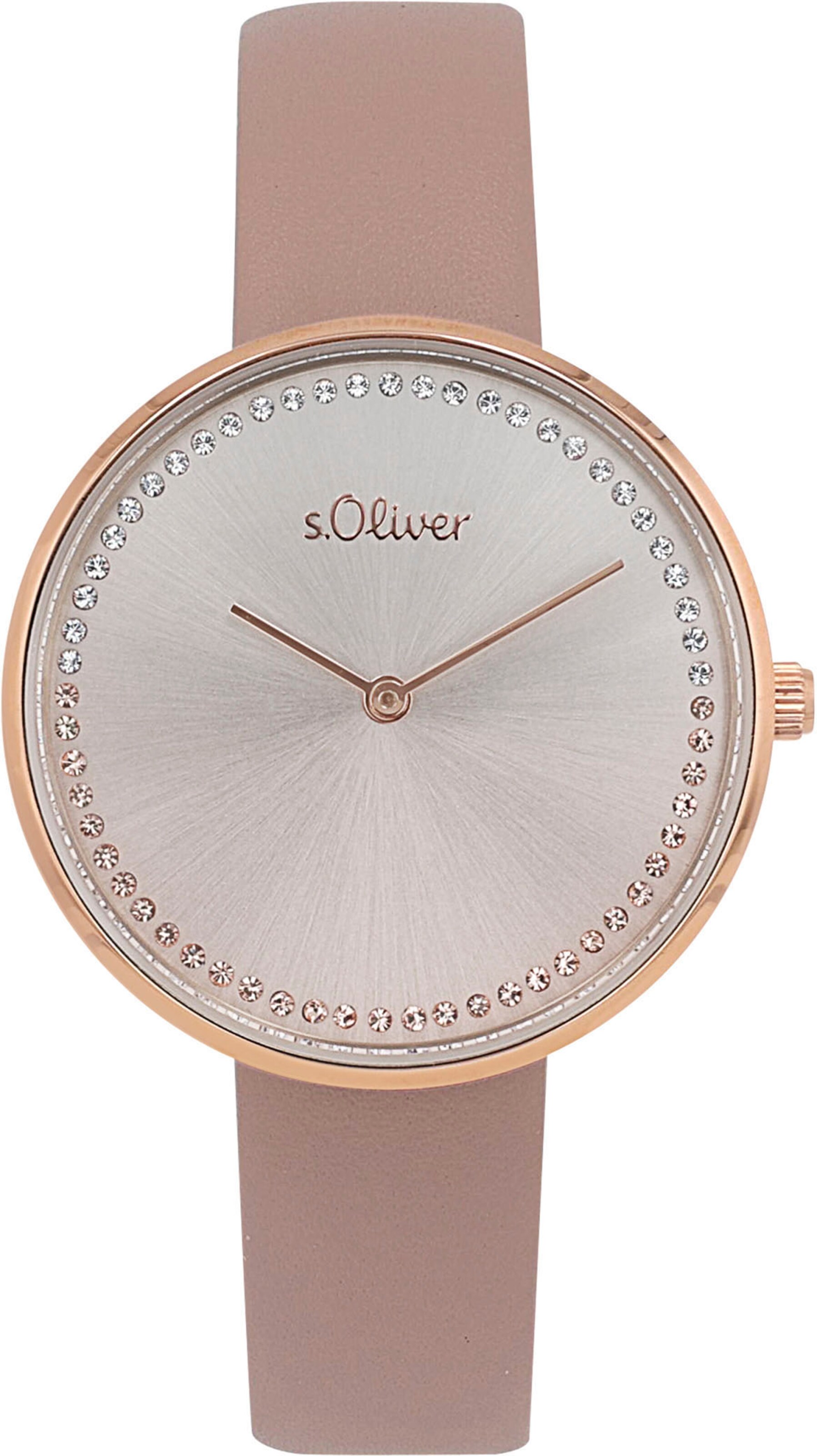 s.Oliver Analog Watch in Gold: front