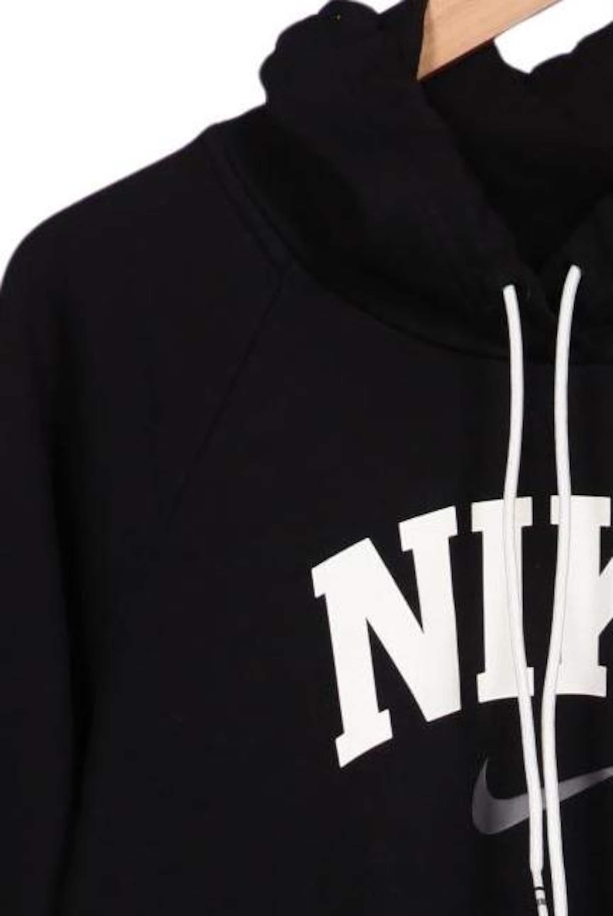 NIKE Kapuzenpullover L in Schwarz
