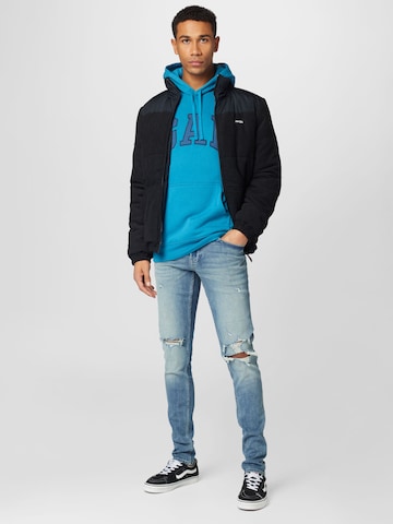 GAP Sweatshirt 'HERITAGE' i blå