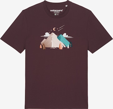 Maglietta 'Night & Clouds' di Watapparel in rosso: frontale