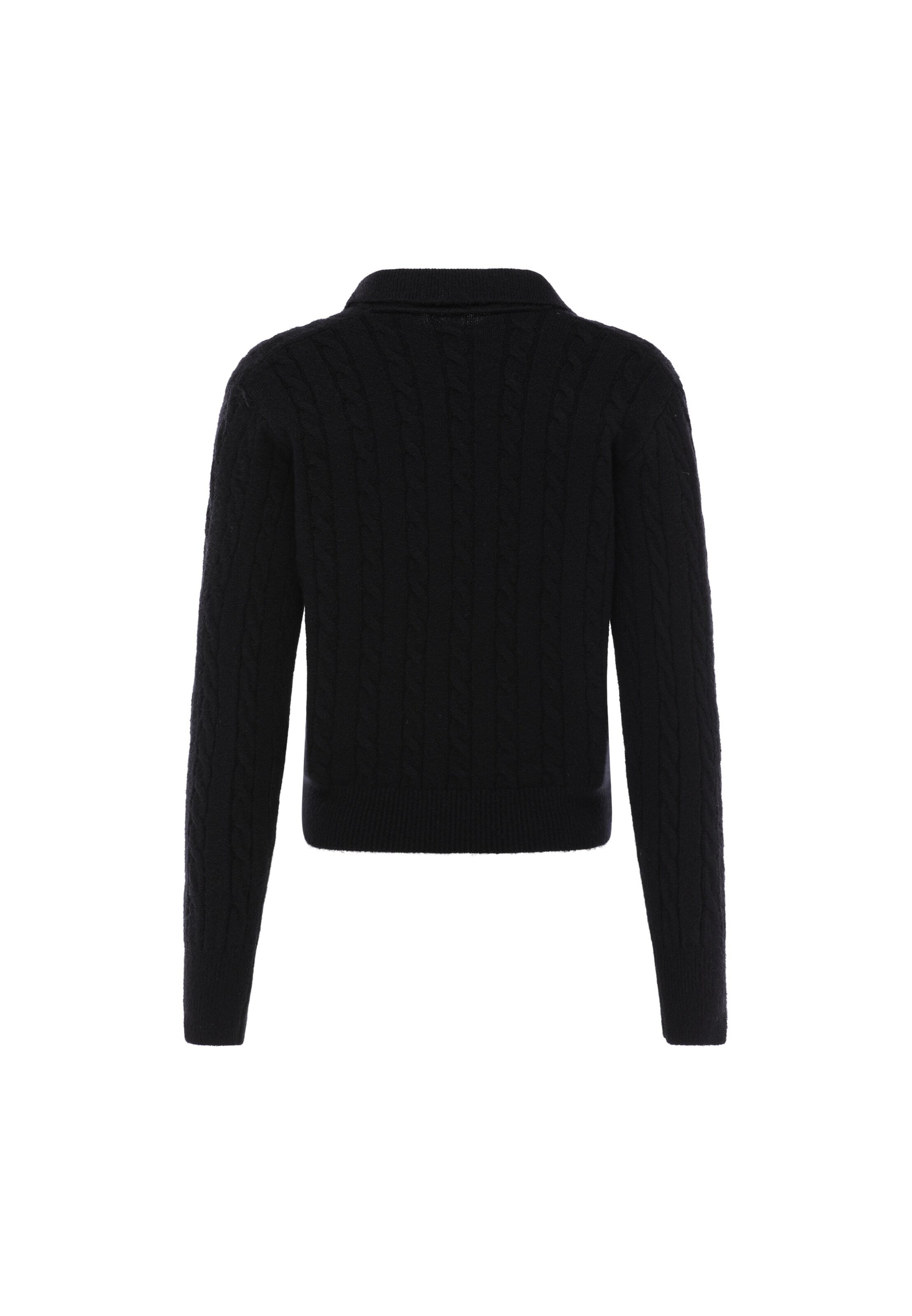 usha BLACK LABEL - Casaco de malha em preto