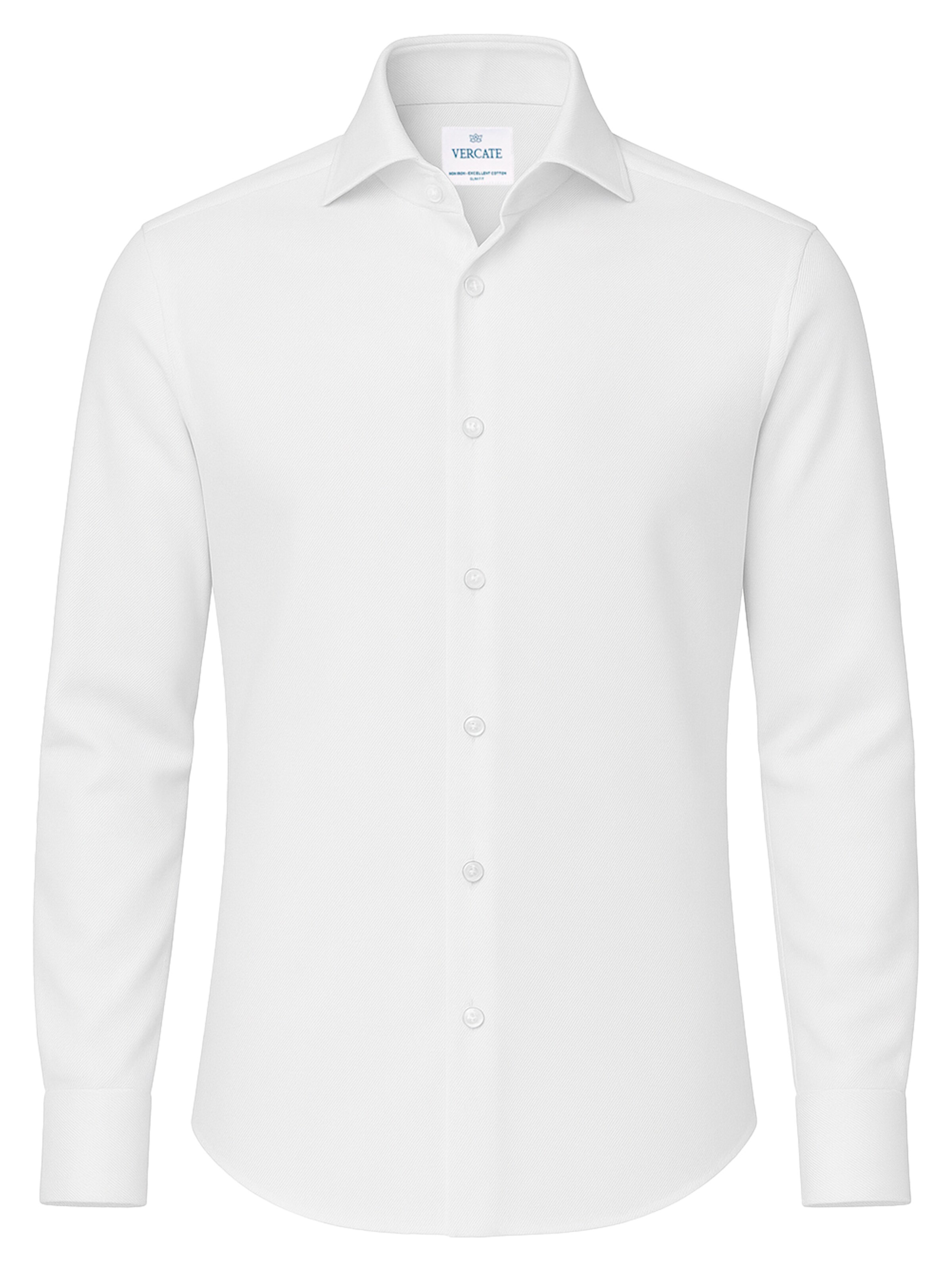 Vercate Slim fit Business shirt &#x27;No. 1&#x27; in White: front
