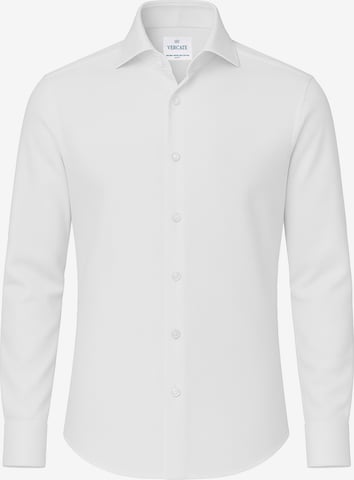 Vercate Slim Fit Businesspaita 'No. 1' värissä valkoinen: etupuoli