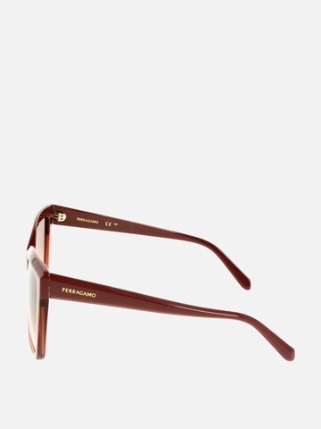 FERRAGAMO Zonnebril in Rood